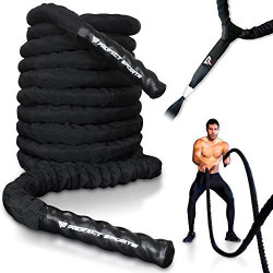 Heavy-Duty Battle Rope with Protective Sleeve